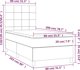vidaXL Lecho kontynentalne z materacem czarne tkanina 80x200 cm