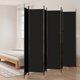 vidaXL vidaXL Parawan 6-panelowy, czarny, 300x220 cm, tkanina