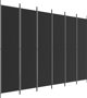 vidaXL vidaXL Parawan 6-panelowy, czarny, 300x220 cm, tkanina