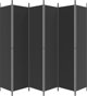 vidaXL vidaXL Parawan 6-panelowy, czarny, 300x220 cm, tkanina