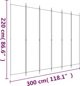 vidaXL vidaXL Parawan 6-panelowy, czarny, 300x220 cm, tkanina