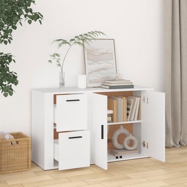 vidaXL Szafka Λευκή 100x33x59,5 cm από Ξύλινο Υλικό