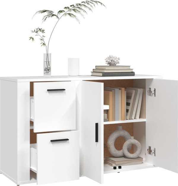 vidaXL Szafka Λευκή 100x33x59,5 cm από Ξύλινο Υλικό