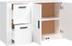 vidaXL Szafka Λευκή 100x33x59,5 cm από Ξύλινο Υλικό