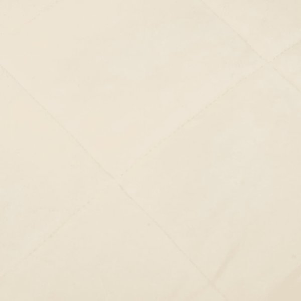 vidaXL Kουβέρτα βαρύτητας, κρεμ, 235x290 εκ, 11 κιλά, ύφασμα