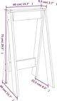 vidaXL Stolki, 2 szt., 40x40x75 cm, lite drewno sosnowe