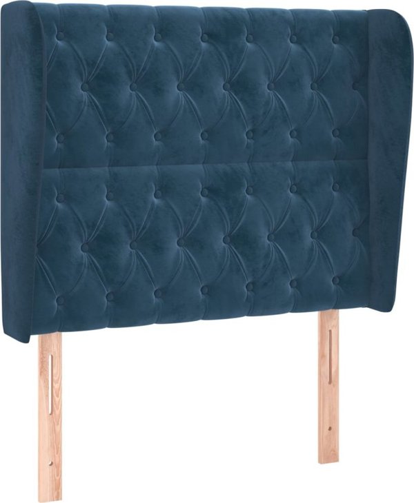 vidaXL Zaglowek uszak, tsimnonemvriski, 103x23x118/128 cm, aksamit