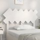 vidaXL Προσκέφαλο κρεβατιού, λευκό, 122,5x3x80,5 εκ, μασίφ πεύκο