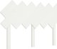 vidaXL Προσκέφαλο κρεβατιού, λευκό, 122,5x3x80,5 εκ, μασίφ πεύκο