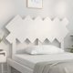 vidaXL Προσκέφαλο κρεβατιού, λευκό, 122,5x3x80,5 εκ, μασίφ πεύκο