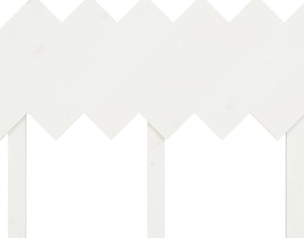 vidaXL Προσκέφαλο κρεβατιού, λευκό, 122,5x3x80,5 εκ, μασίφ πεύκο