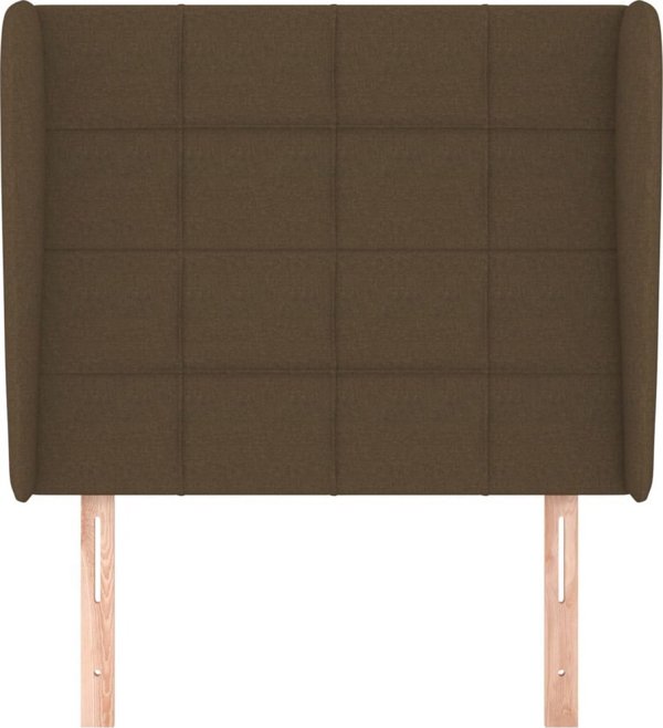 vidaXL Κεφαλάρι τύπου 'uszak', σκούρο καφέ, 103x23x118/128 cm, ύφασμα
