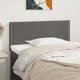 vidaXL κεφαλάρι για κρεβάτι γκρι 100x5x78/88 cm τεχνητό δέρμα