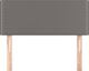 vidaXL κεφαλάρι για κρεβάτι γκρι 100x5x78/88 cm τεχνητό δέρμα