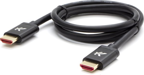 Καλώδιο HDMI 2.1 NoName Ultra High Speed, 8K@60Hz, 48Gb/s, Επιχρυσωμένες Συνδέσεις, Αλουμινένια Θήκη, 2m, Μαύρο