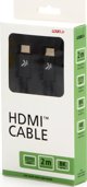 Καλώδιο HDMI 2.1 NoName Ultra High Speed, 8K@60Hz, 48Gb/s, Επιχρυσωμένες Συνδέσεις, Αλουμινένια Θήκη, 2m, Μαύρο