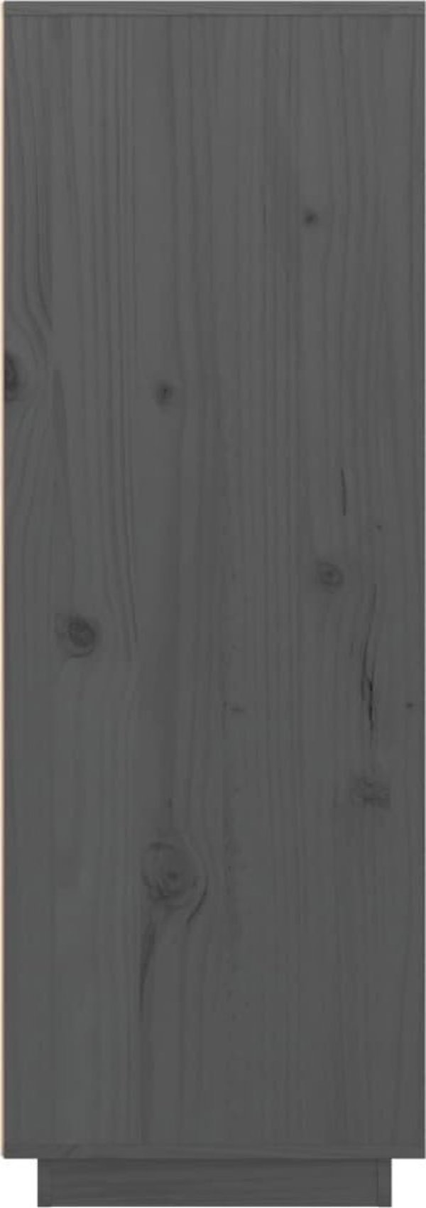 vidaXL Szafka, szara, 60x40x116,5 cm, lite drewno sosnowe