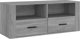 vidaXL Szafka pod telewizor, szary dab sonoma, 100x35x40 cm