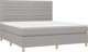 vidaXL Κρεβάτι Continental με στρώμα, ανοιχτό γκρι, 180x200 cm, ύφασμα