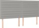 vidaXL Κρεβάτι Continental με στρώμα, ανοιχτό γκρι, 180x200 cm, ύφασμα