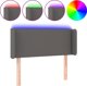 vidaXL Κεφαλάρι Κρεβατιού με LED, Γκρι, 93x16x78/88 cm, Συνθετικό Δέρμα