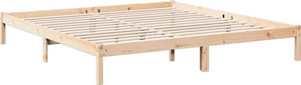 vidaXL Μακρύτερο Κρεβάτι χωρίς Στρώμα, 180x220 εκ, από Καθαρό Πεύκο