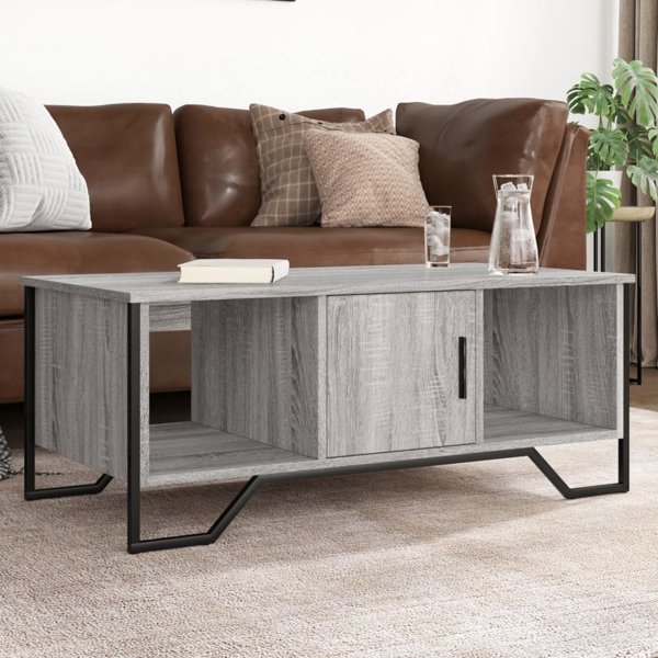vidaXL Τραπεζάκι Καφετέριας Sonoma Γκρι Δρυς 100x51x40 εκ.