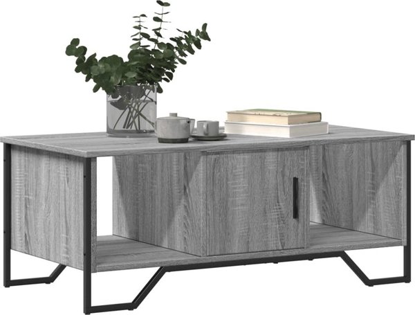 vidaXL Τραπεζάκι Καφετέριας Sonoma Γκρι Δρυς 100x51x40 εκ.