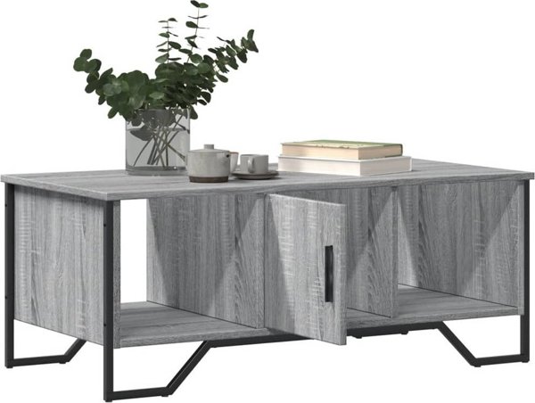 vidaXL Τραπεζάκι Καφετέριας Sonoma Γκρι Δρυς 100x51x40 εκ.