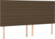 vidaXL Κρεβάτι Continental με στρώμα, καφέ, ύφασμα, 160x200 εκ