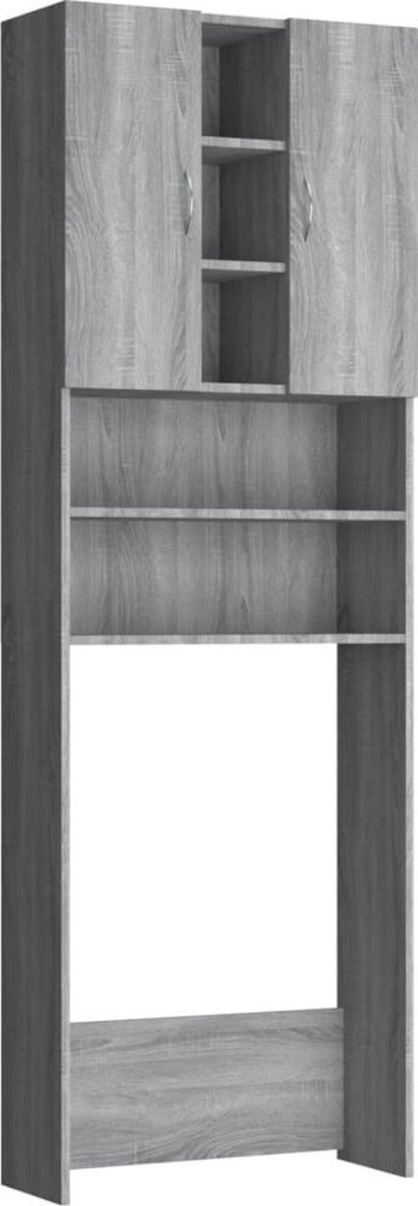 vidaXL Ντουλάπι για πλυντήριο καφέ Sonoma 64x25,5x190 cm