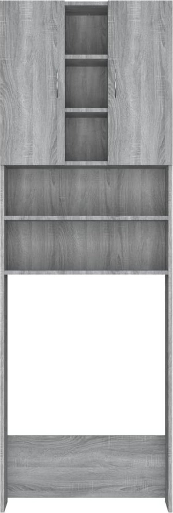 vidaXL Ντουλάπι για πλυντήριο καφέ Sonoma 64x25,5x190 cm
