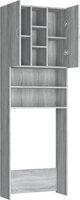 vidaXL Ντουλάπι για πλυντήριο καφέ Sonoma 64x25,5x190 cm