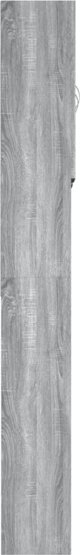 vidaXL Ντουλάπι για πλυντήριο καφέ Sonoma 64x25,5x190 cm