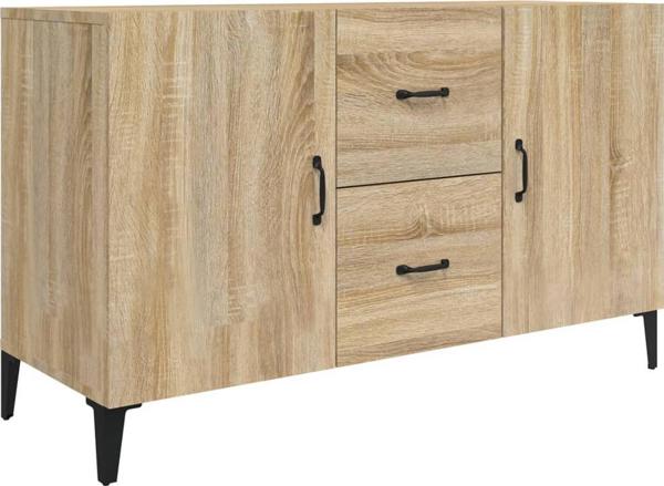 vidaXL Komoda, δρυς Sonoma, 100x36x60 cm, με MDF