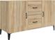 vidaXL Komoda, δρυς Sonoma, 100x36x60 cm, με MDF