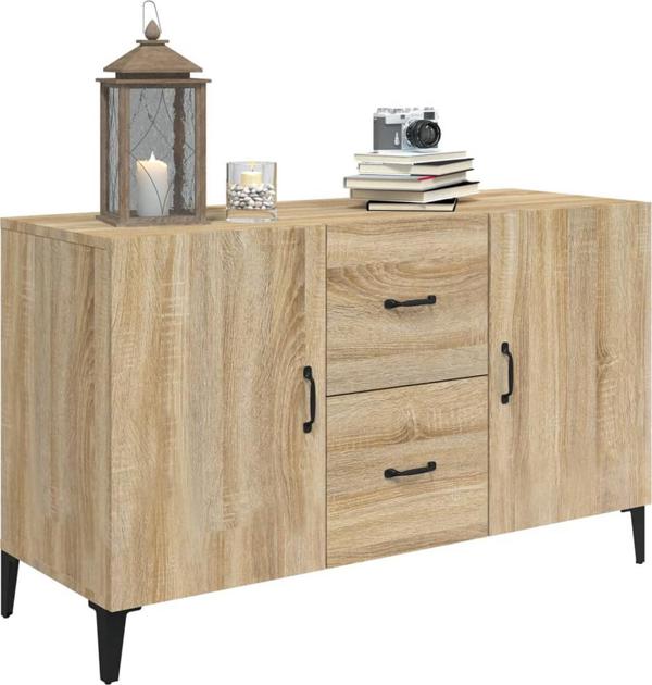 vidaXL Komoda, δρυς Sonoma, 100x36x60 cm, με MDF