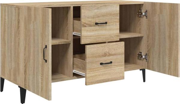 vidaXL Komoda, δρυς Sonoma, 100x36x60 cm, με MDF