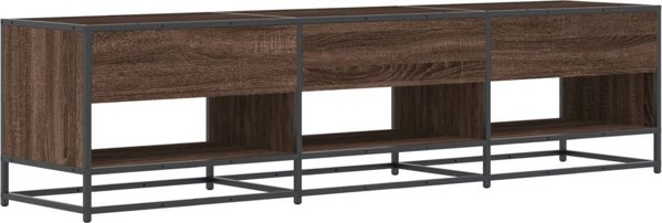 vidaXL Έπιπλο τηλεόρασης από καφέ δρυς, 180x40x46 cm