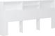 vidaXL Κεφαλάρι κρεβατιού με ράφια, λευκό, 220x19x103,5 εκ.