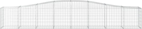vidaXL Καμπύλος Γκαμπιόν Κουτί 400x50x60/80 εκ., Γαλβανισμένο Σίδερο