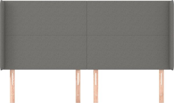 vidaXL Ζαγλότερος uszak 163x16x118/128 cm, ύφασμα, σκούρο γκρι