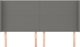 vidaXL Ζαγλότερος uszak 163x16x118/128 cm, ύφασμα, σκούρο γκρι