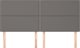 vidaXL Κεφαλάρια κρεβατιού, 4 τεμ., γκρι, 100x5x78/88 εκ., συνθετικό δέρμα