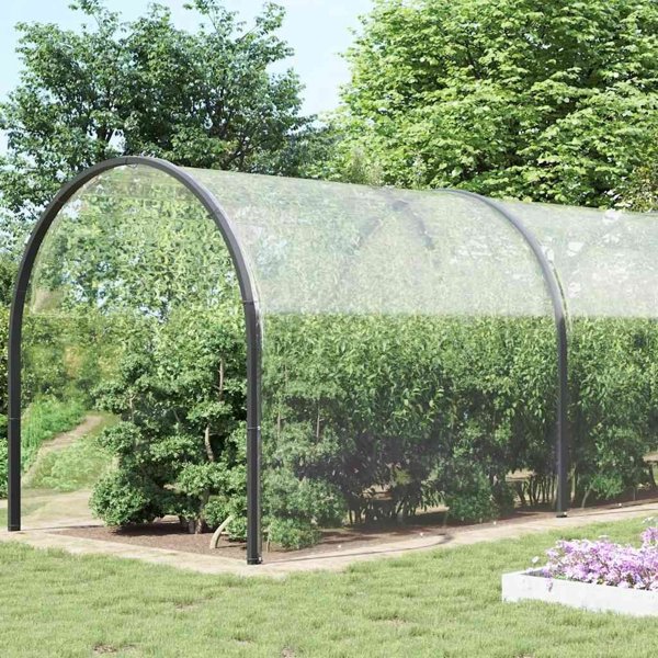 vidaXL Διαφανές Μουσαμάς PVC με Κρίκους 6x12 m