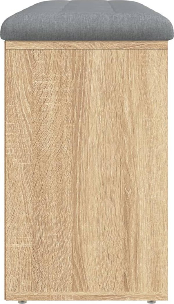 vidaXL Παγκάκι παπουτσιών, δρυς Sonoma, 102x32x50 cm, ξύλινο υλικό
