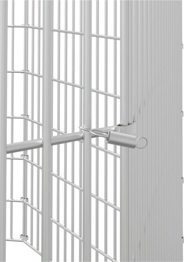 vidaXL Κλουβί για κουνέλια 8 πάνελ, 54x60 cm, γαλβανισμένο σίδηρο