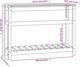 vidaXL Γλάστρα με ράφι, μαύρη, 111,5x34,5x81 cm, μασίφ πεύκο
