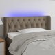 vidaXL Κεφαλάρι κρεβατιού με LED, ταουπέ, 103x16x78/88 εκ., υφασμάτινο