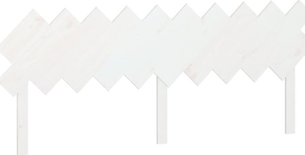 vidaXL Κεφαλάρι κρεβατιού, λευκό, 196x3x80,5 cm, φυσικό πεύκο